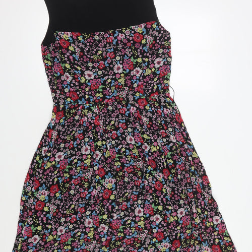 Laura Ashley Women's Floral Silk Dress, Size 12, Fit & Flare