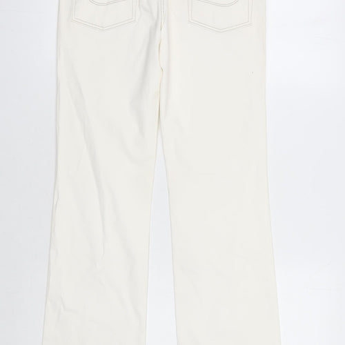 Hugo Boss Women's Ivory Straight Trousers Size 28