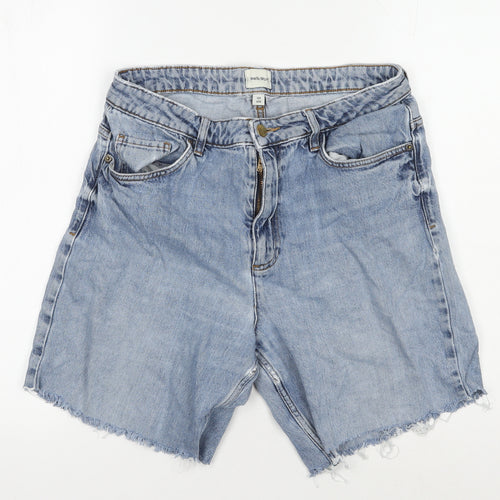 White Stuff Women's Blue Denim Cut-Off Shorts Size 12