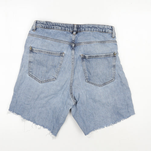 White Stuff Women's Blue Denim Cut-Off Shorts Size 12