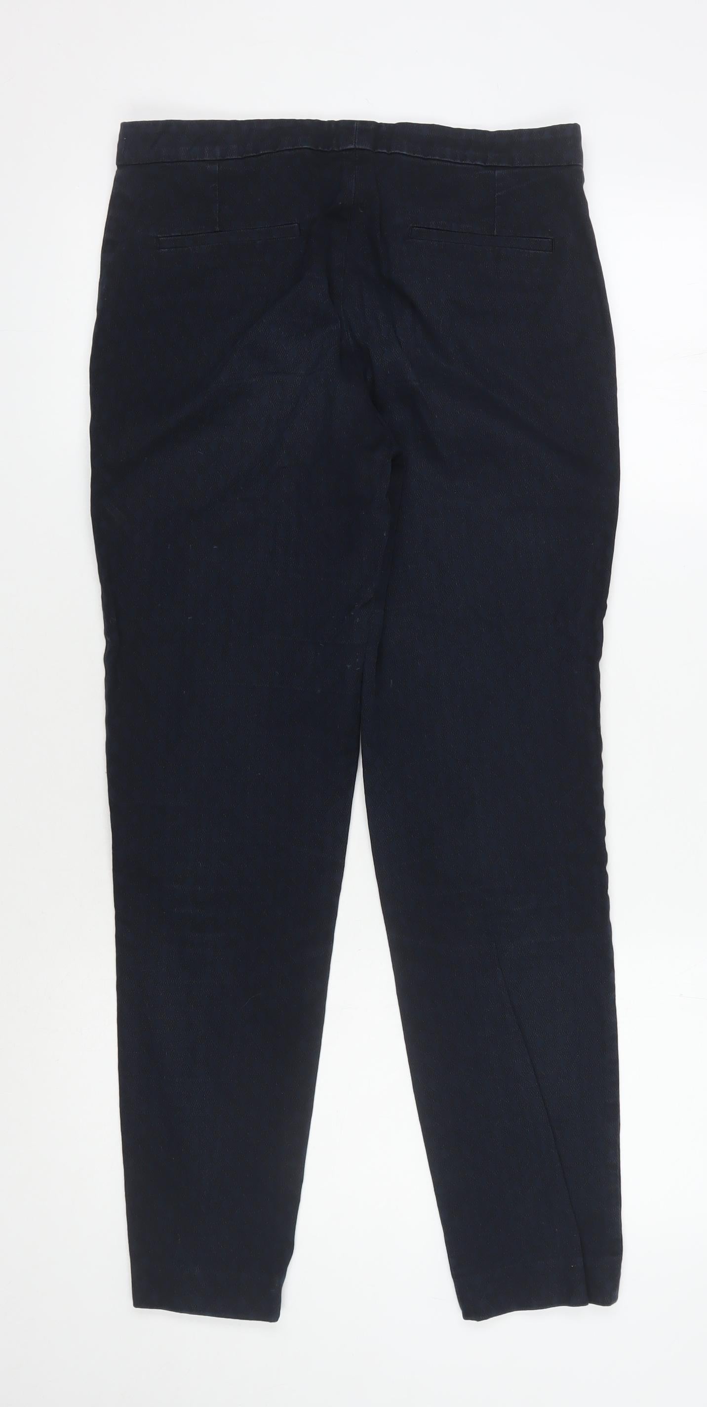 Jigsaw Women's Black Trousers - UK 10, Cotton Blend