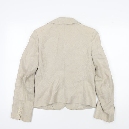 Hobbs Women's Beige Single-Breasted Blazer Size 10