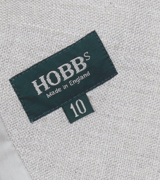 Hobbs Women's Beige Single-Breasted Blazer Size 10