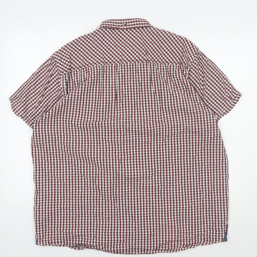 Regatta Mens Red Check Button-Up Shirt 2XL Casual