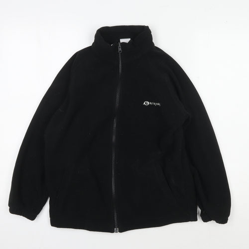 Sprayway Girls Black Fleece Jacket, Size 10 Years, Full Zip