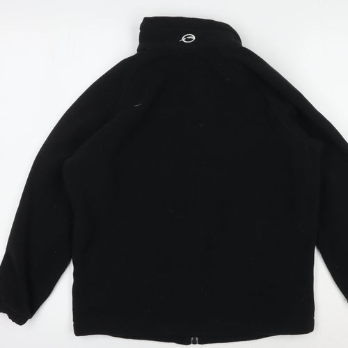 Sprayway Girls Black Fleece Jacket, Size 10 Years, Full Zip