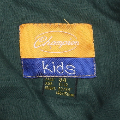 Champion Kids Green Puffer Jacket 11-12 Years Casual