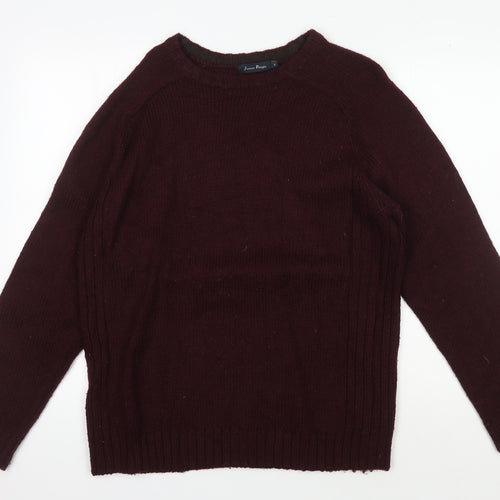 James Pringle Men's Red Pullover Jumper, Size S