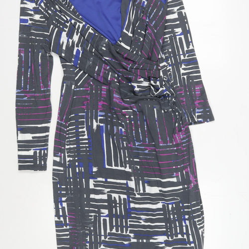 Alexon Women's Multicoloured Sheath Dress Size 14