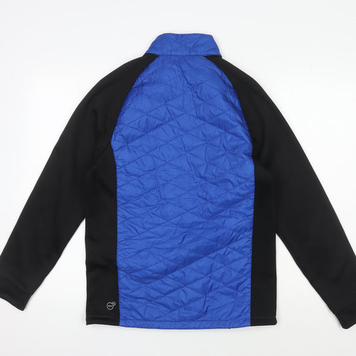 Puma Men's Blue and Black Windbreaker S - Activewear Essential