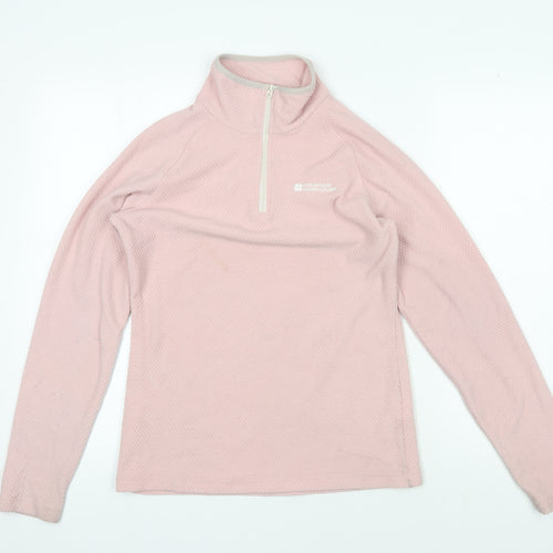 Mountain Warehouse Women's Pink Fleece Pullover, Size 8