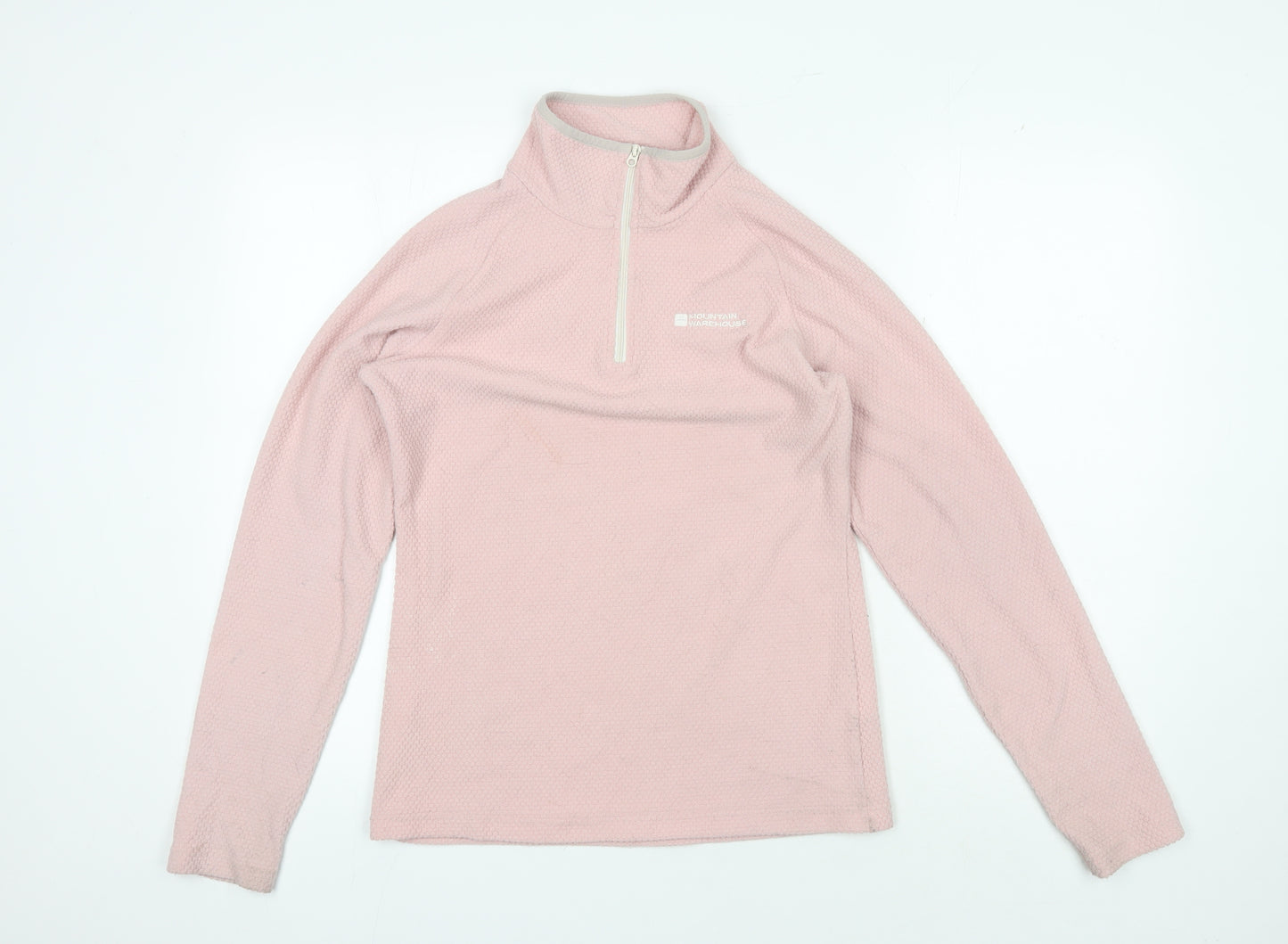 Mountain Warehouse Women's Pink Fleece Pullover, Size 8