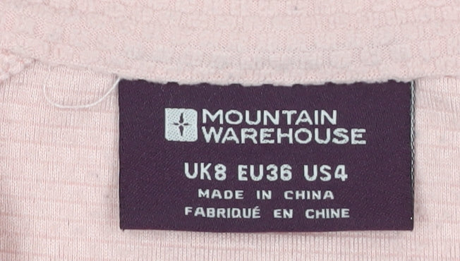 Mountain Warehouse Women's Pink Fleece Pullover, Size 8