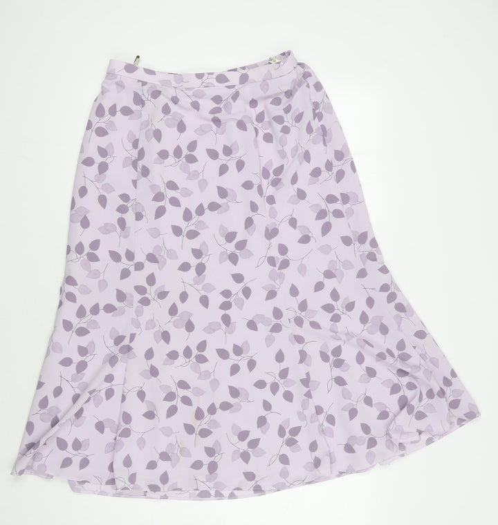 Eastex Women’s Purple Floral Skirt Size 14