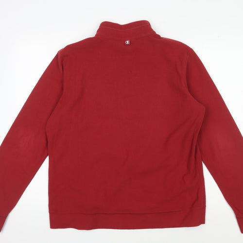 Champion Men's Red XL Pullover Sweatshirt, 1/4 Zip