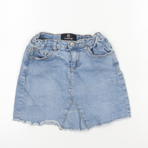Firetrap Girls' Blue Denim Mini Skirt, Size 7-8 Years
