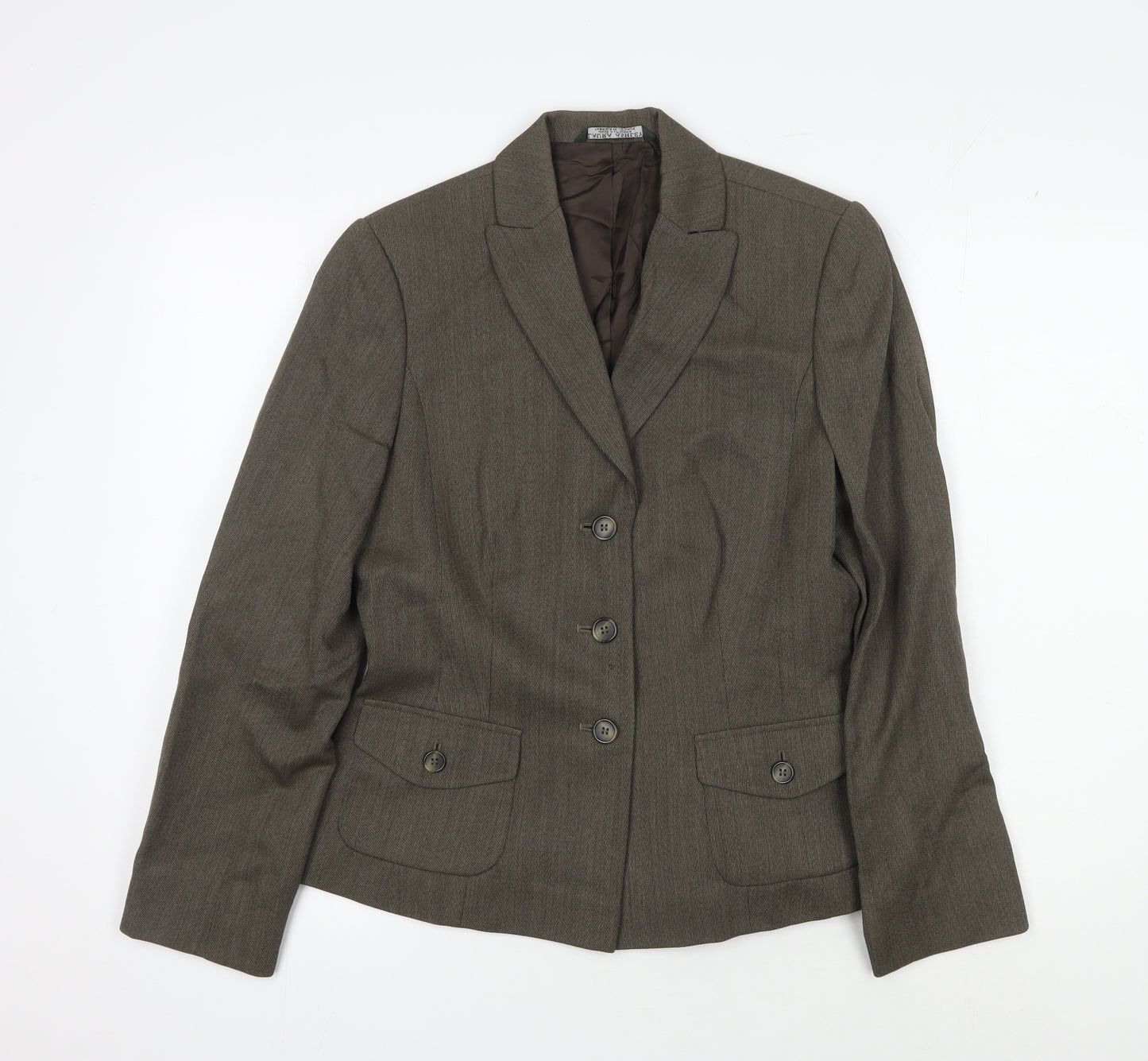 Laura Ashley Women's Brown Wool Suit Jacket