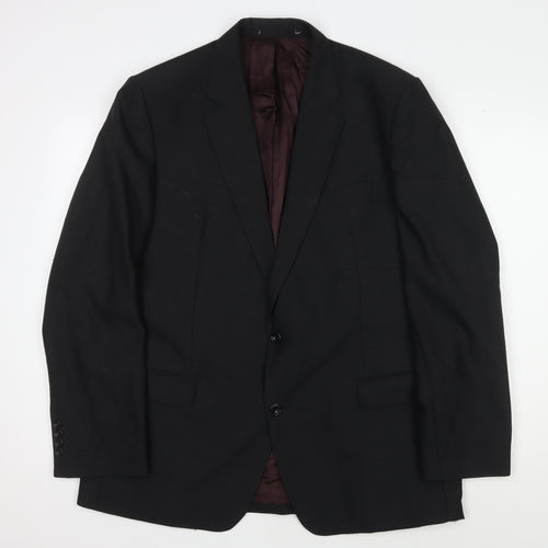 Magee Men's Black Blazer Jacket, Size 44, Regular Fit, Formal