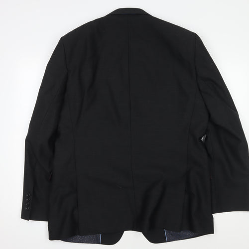 Magee Men's Black Blazer Jacket, Size 44, Regular Fit, Formal