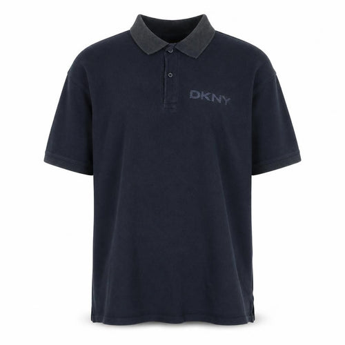 DKNY Men's Black Short Sleeve Polo Shirt M