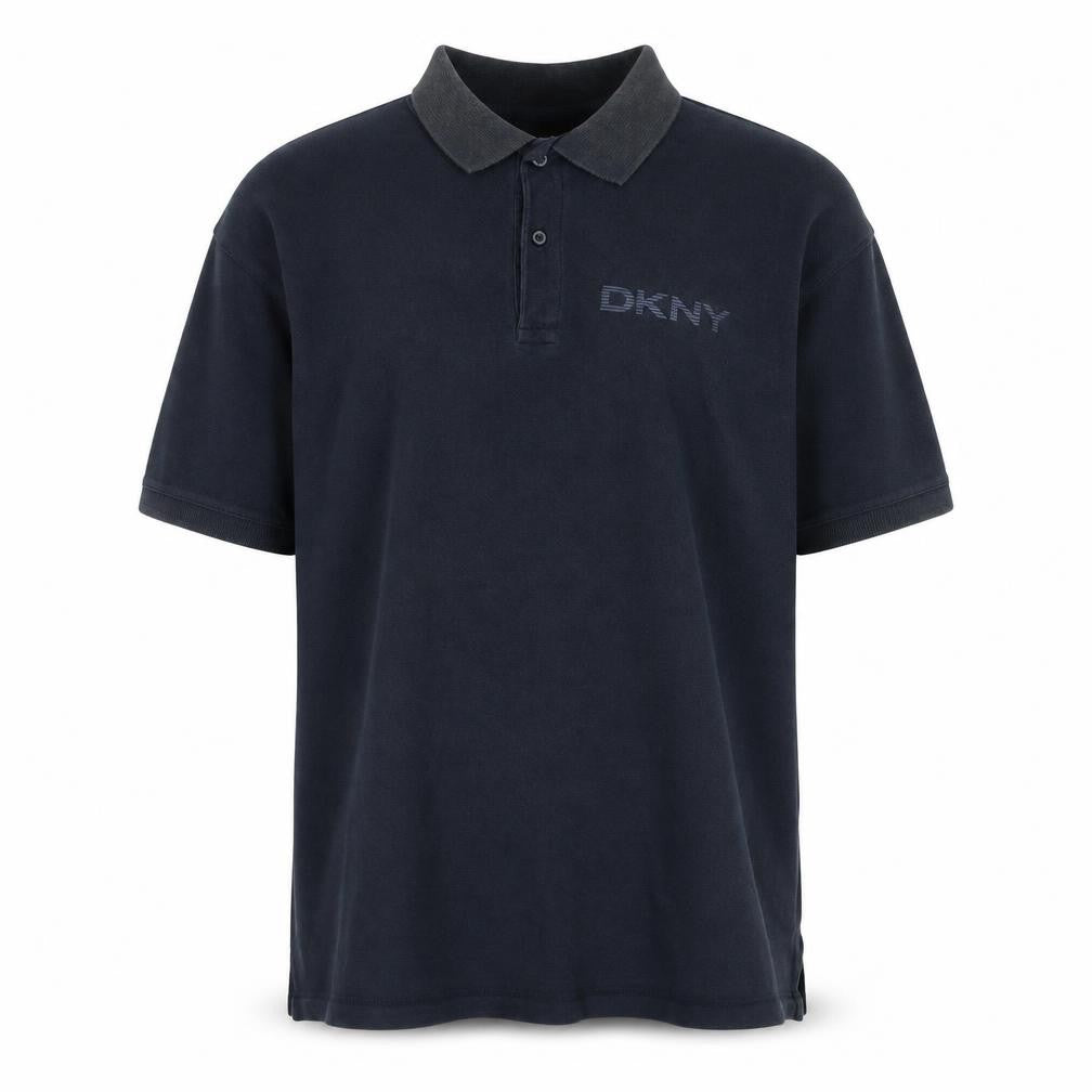 DKNY Men's Black Short Sleeve Polo Shirt M