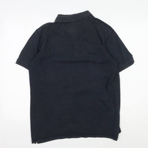 DKNY Men's Black Short Sleeve Polo Shirt M