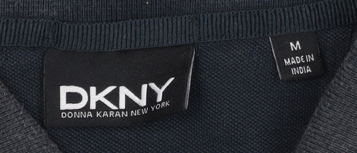 DKNY Men's Black Short Sleeve Polo Shirt M
