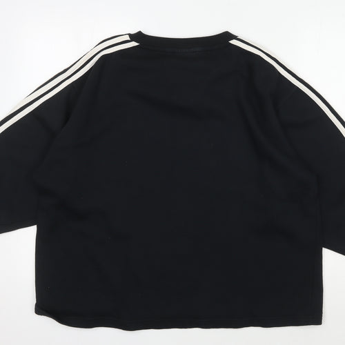 Adidas Men's Black Pullover Sweatshirt - Medium
