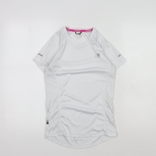 Karrimor Women's White T-Shirt, Size 8, Athletic Fit