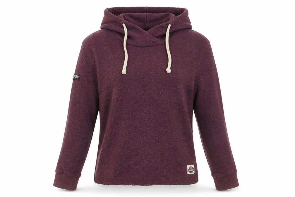 Front view of Superdry Women's Purple Hoodie Size Small