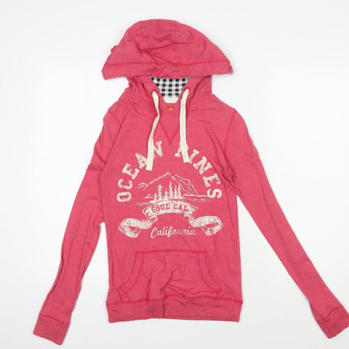 SoulCal Pink Women's Hoodie Size 6 - Casual, Lightweight