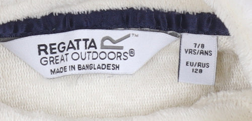 Regatta Girls Ivory Fleece Pullover Sweatshirt 7-8 Years