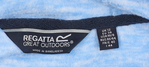 Regatta Women's Blue Hoodie, Size 12, Relaxed Fit