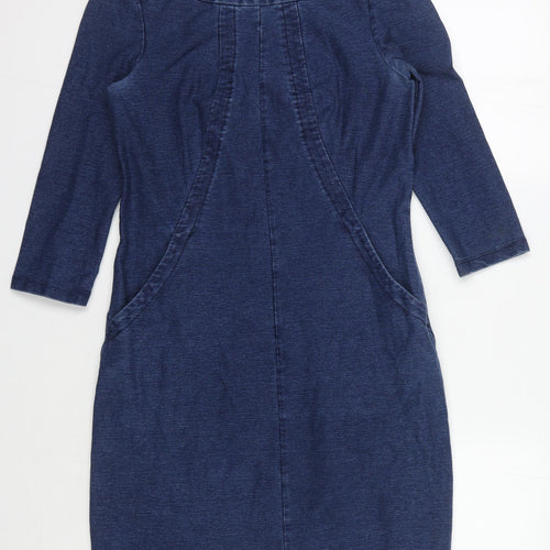 Boden Women's Blue Denim Dress - Size Unknown