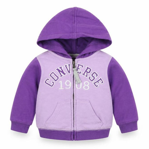 Converse Unisex Baby Purple Jacket 3-6 Months Hooded