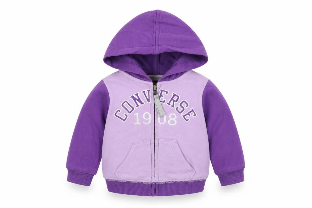 Converse Unisex Baby Purple Jacket 3-6 Months Hooded