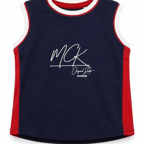 McKenzie Unisex Baby Sleeveless Blue Jersey Tank 24 Months