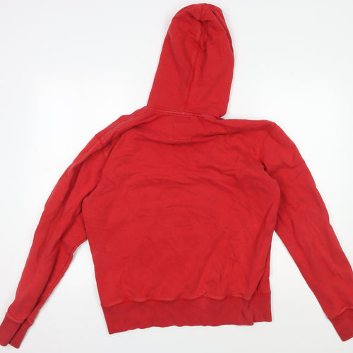 FILA Men's Red Hoodie M Pullover Graphic Logo