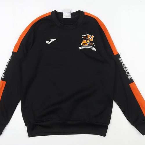Joma Boys Black 2XS Pullover Sweatshirt with Logo