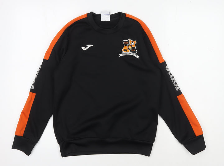 Joma Boys Black 2XS Pullover Sweatshirt with Logo