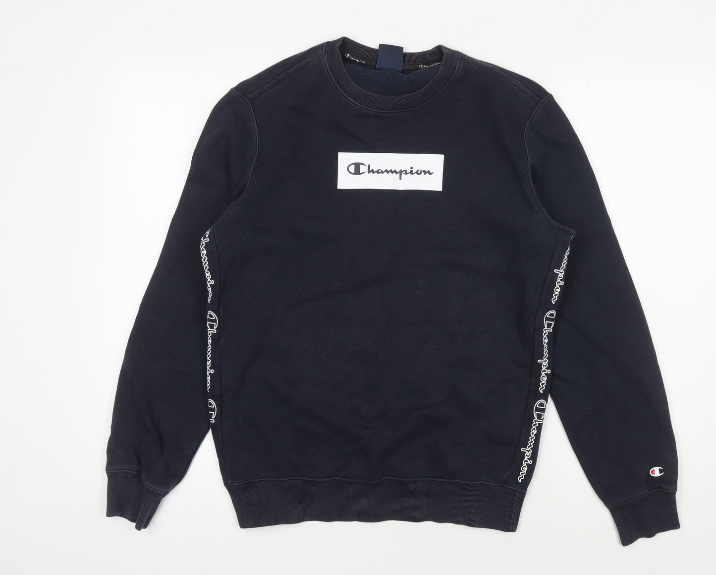 Champion Men's Black Pullover Sweatshirt, S, Lightweight