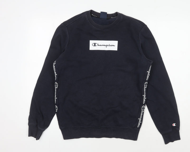 Champion Men's Black Pullover Sweatshirt, S, Lightweight