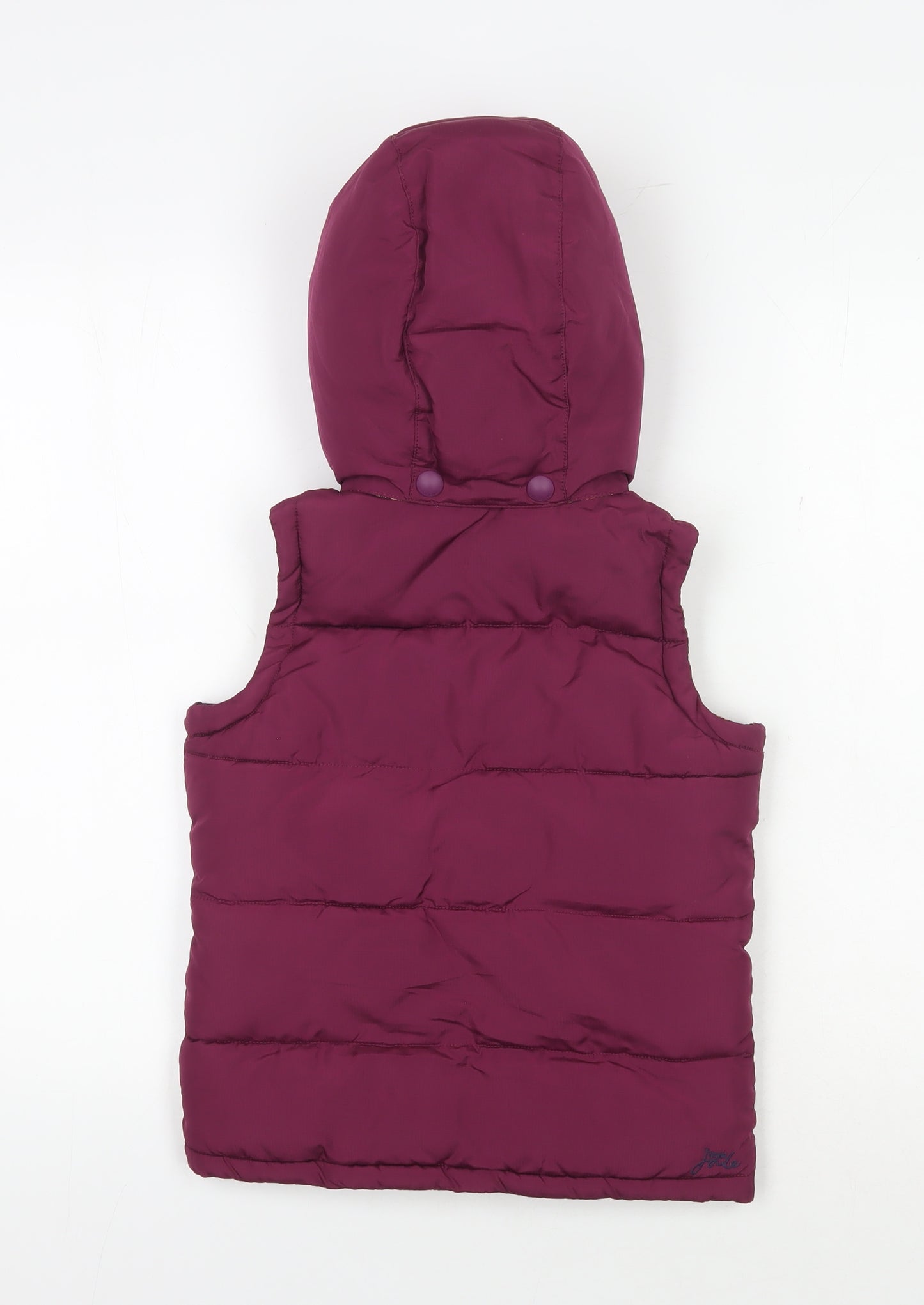 Joules Girls Purple Puffer Coat with Hood, Size 8 Years