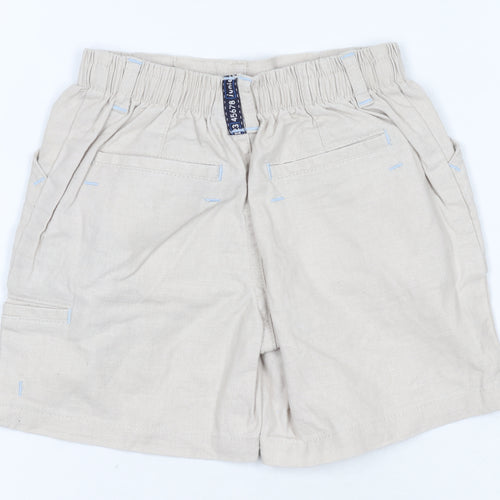 Jasper Conran Beige Linen-Cotton Baby Shorts, 9-12 Months