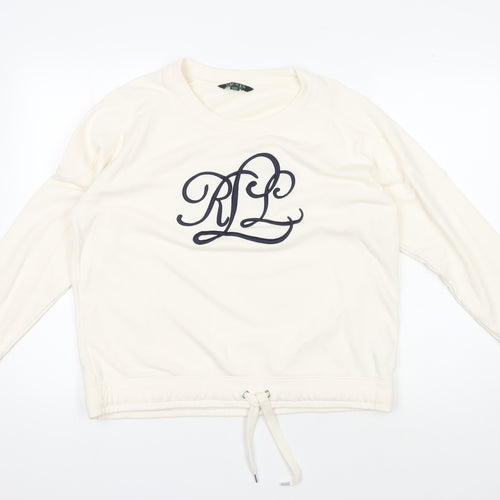 Lauren Ralph Lauren Women's Ivory Pullover Sweatshirt L