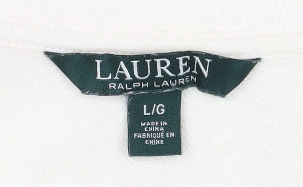 Lauren Ralph Lauren Women's Ivory Pullover Sweatshirt L