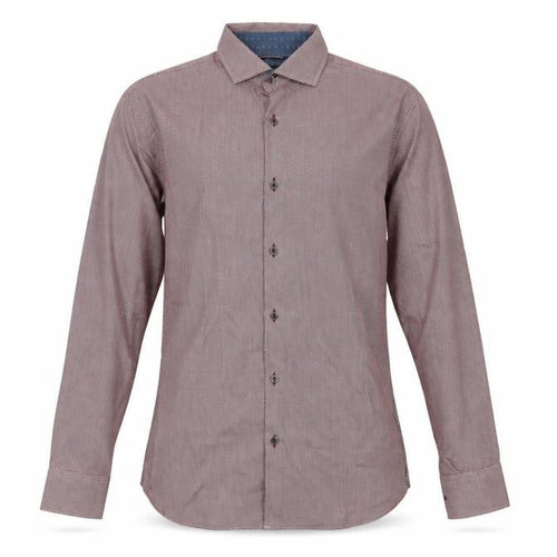 Jeff Banks Men's Red Geometric Shirt, Size M, Long Sleeve