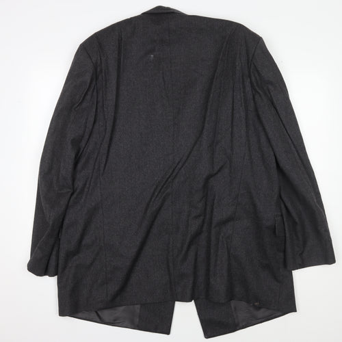 Louis Feraud Men's Grey Double-Breasted Blazer 54