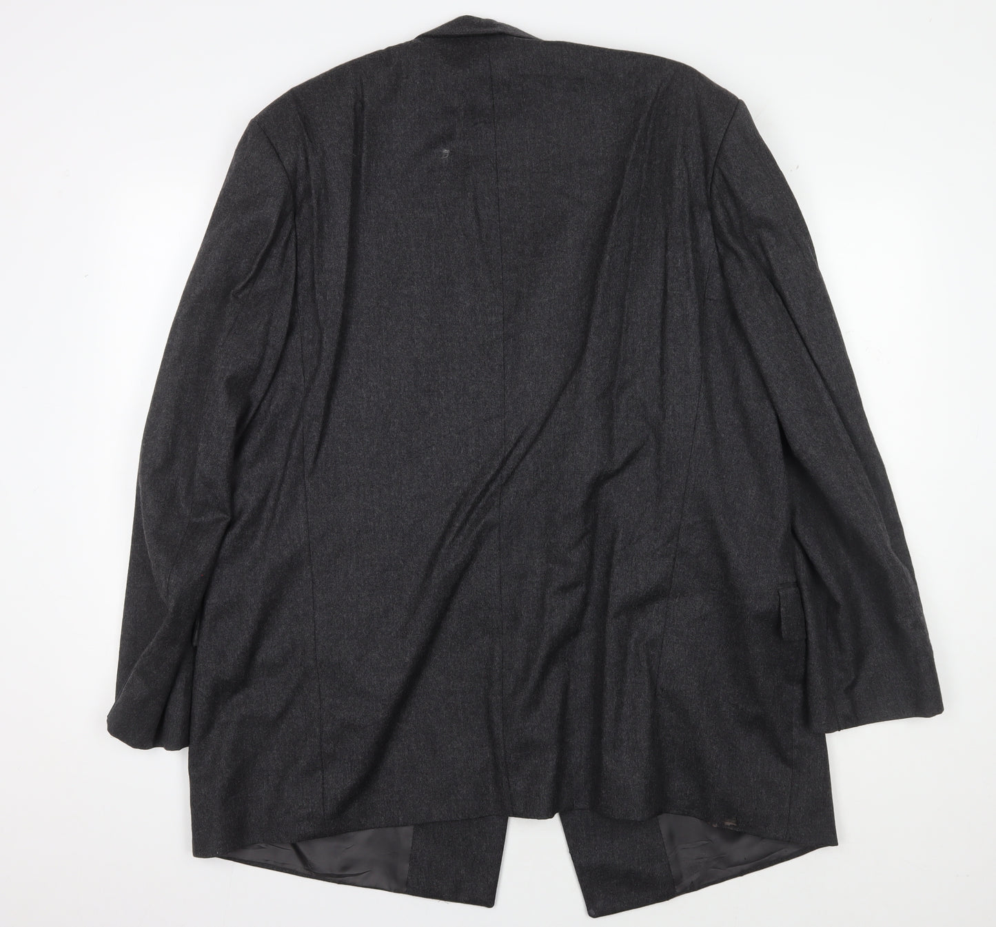 Louis Feraud Men's Grey Double-Breasted Blazer 54