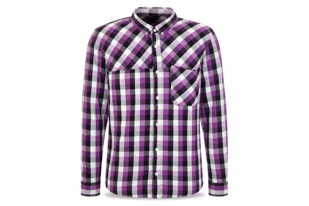 Front view of Bench Men's Multicoloured Check Shirt M, Casual